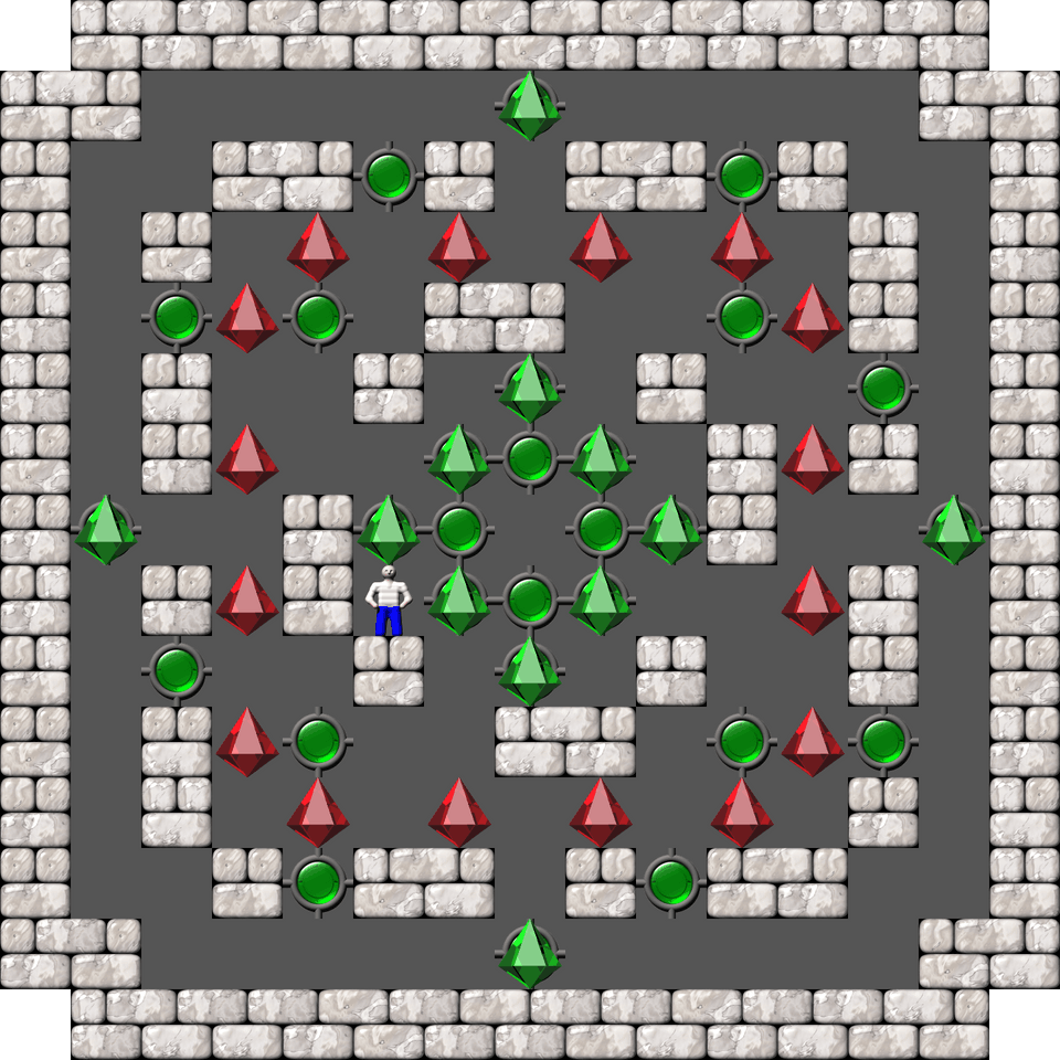 Sokoban Sasquatch 03 Arranged level 16